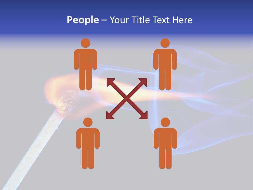 Igniting Isolated Yellow PowerPoint Template