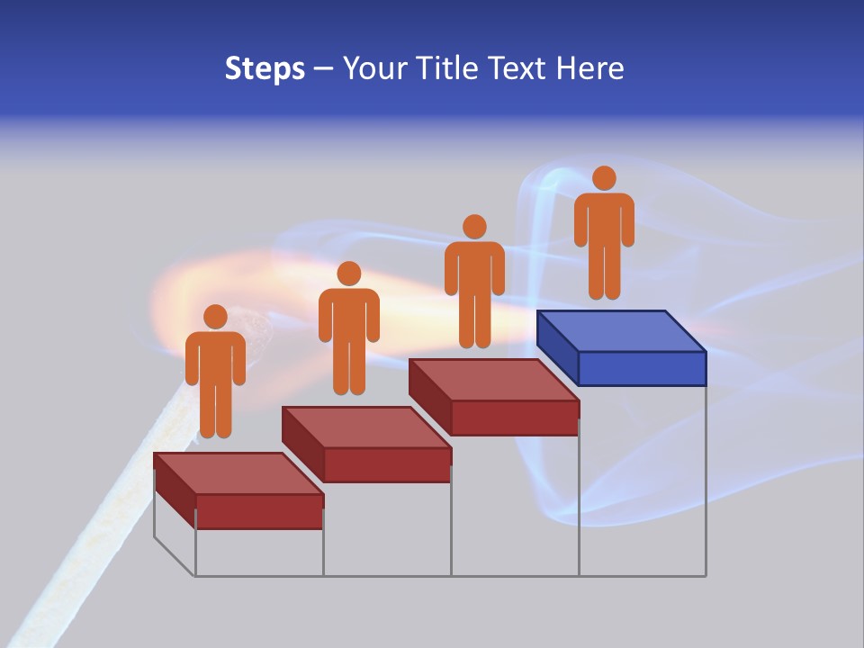 Igniting Isolated Yellow PowerPoint Template