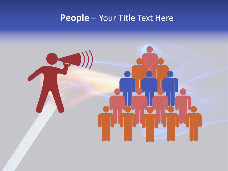 Igniting Isolated Yellow PowerPoint Template