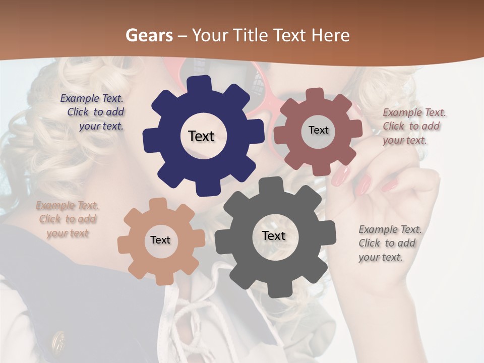 Glamorous Red Pin PowerPoint Template