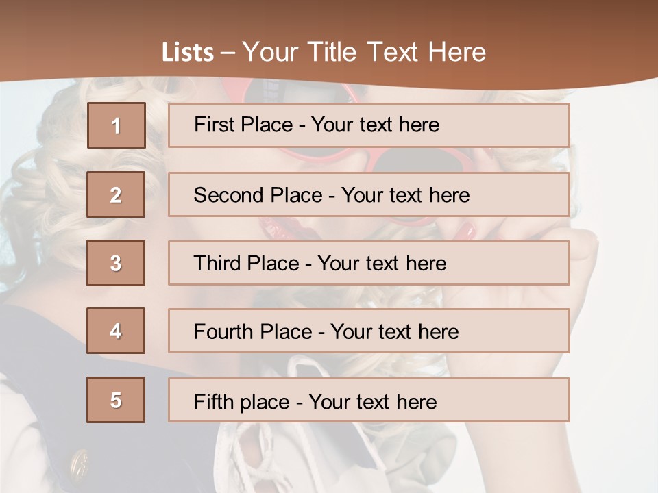 Glamorous Red Pin PowerPoint Template