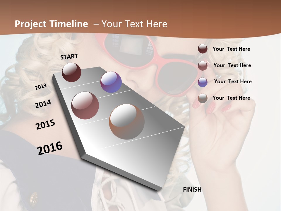 Glamorous Red Pin PowerPoint Template