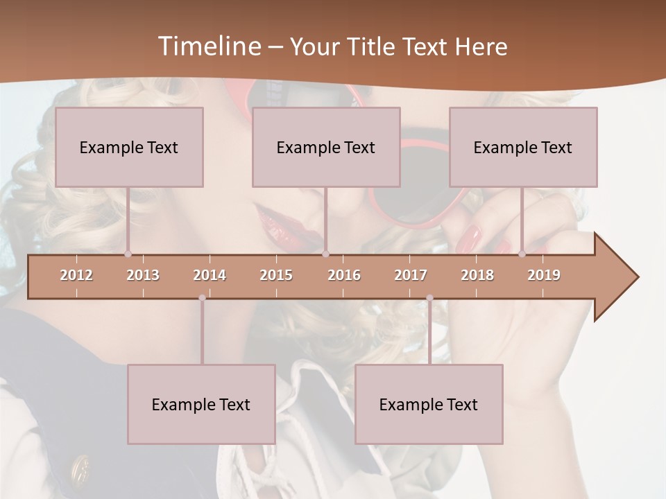 Glamorous Red Pin PowerPoint Template