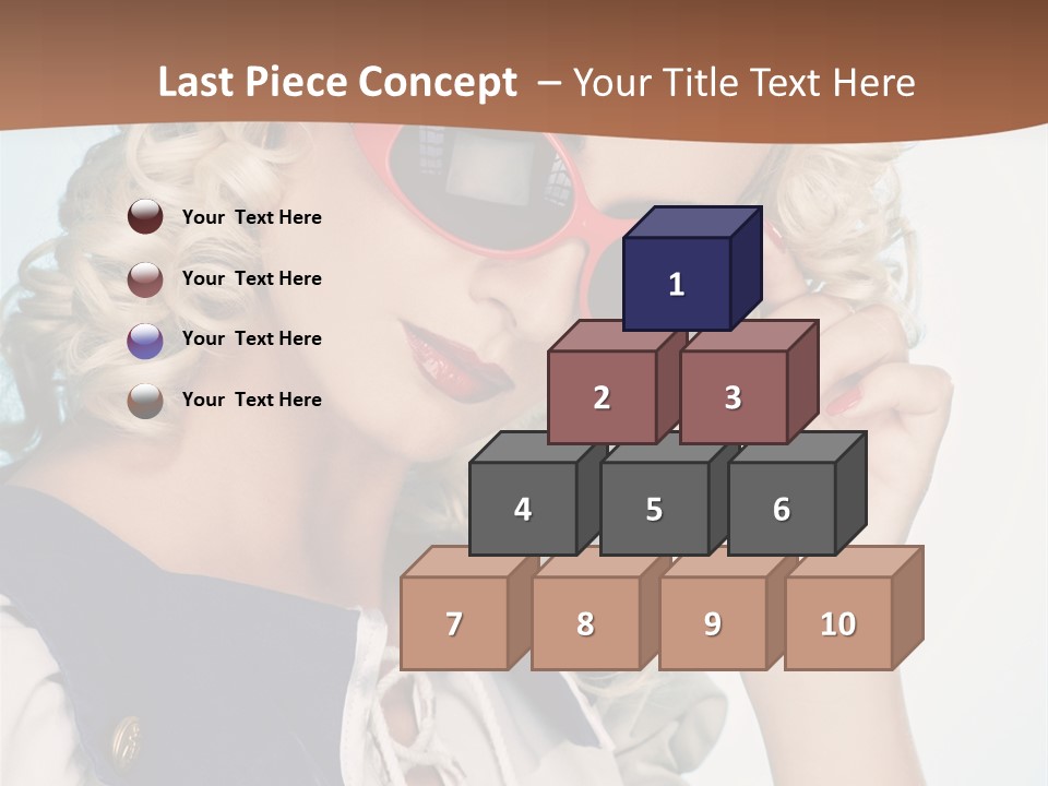 Glamorous Red Pin PowerPoint Template