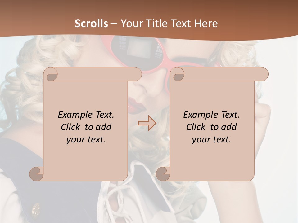 Glamorous Red Pin PowerPoint Template
