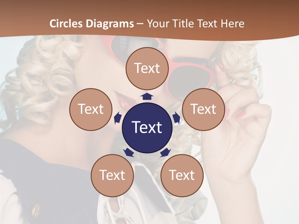 Glamorous Red Pin PowerPoint Template