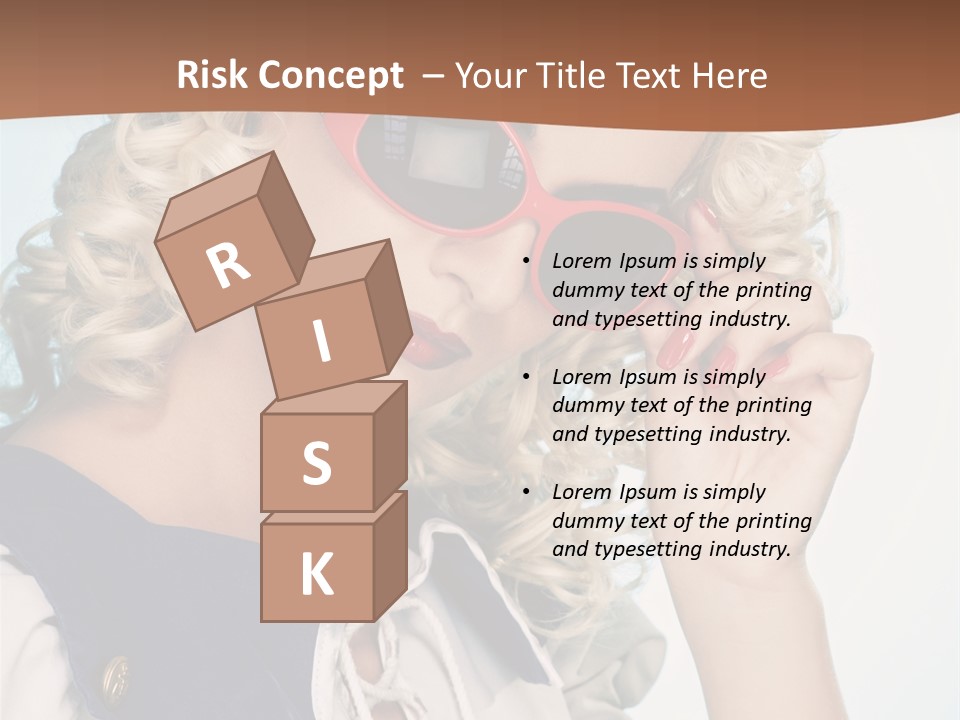 Glamorous Red Pin PowerPoint Template