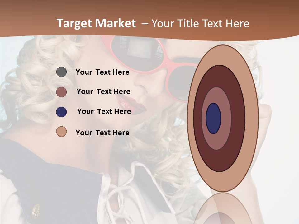 Glamorous Red Pin PowerPoint Template