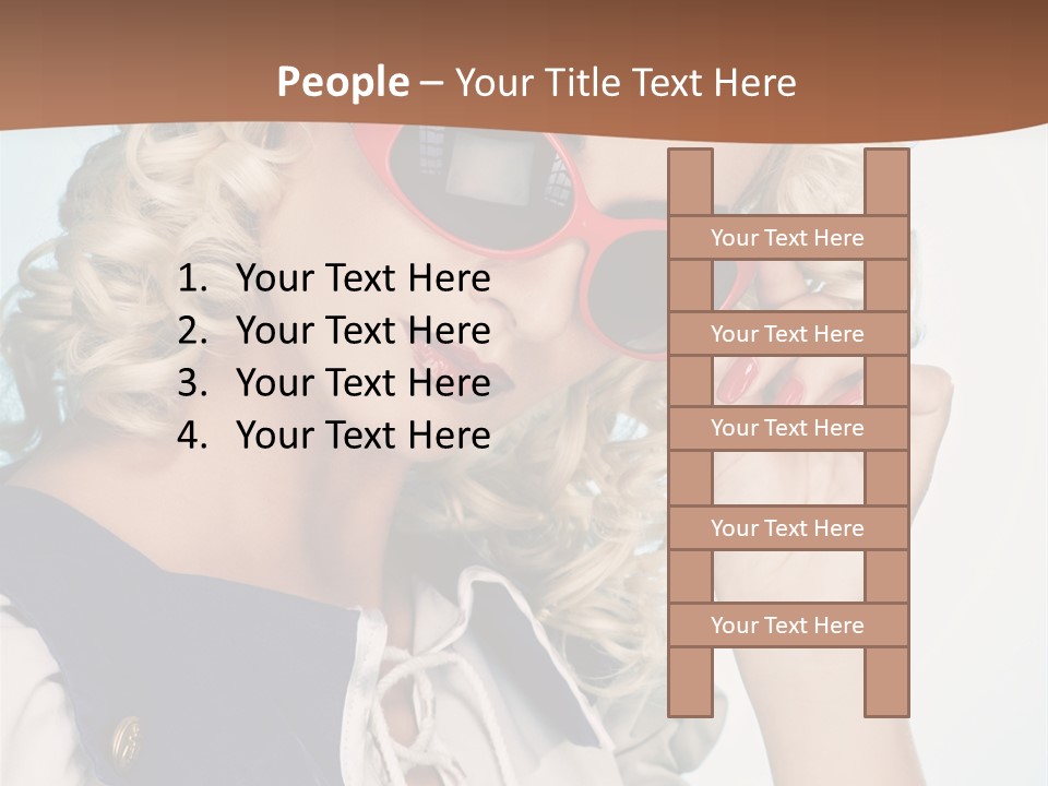 Glamorous Red Pin PowerPoint Template