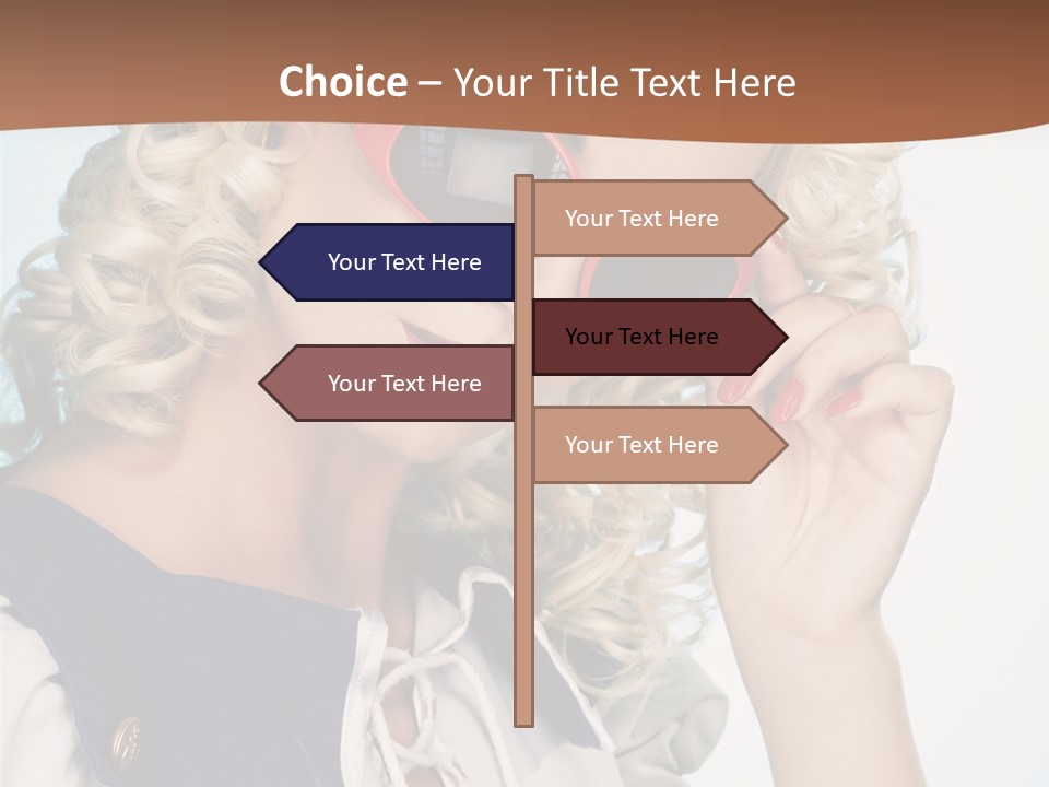 Glamorous Red Pin PowerPoint Template