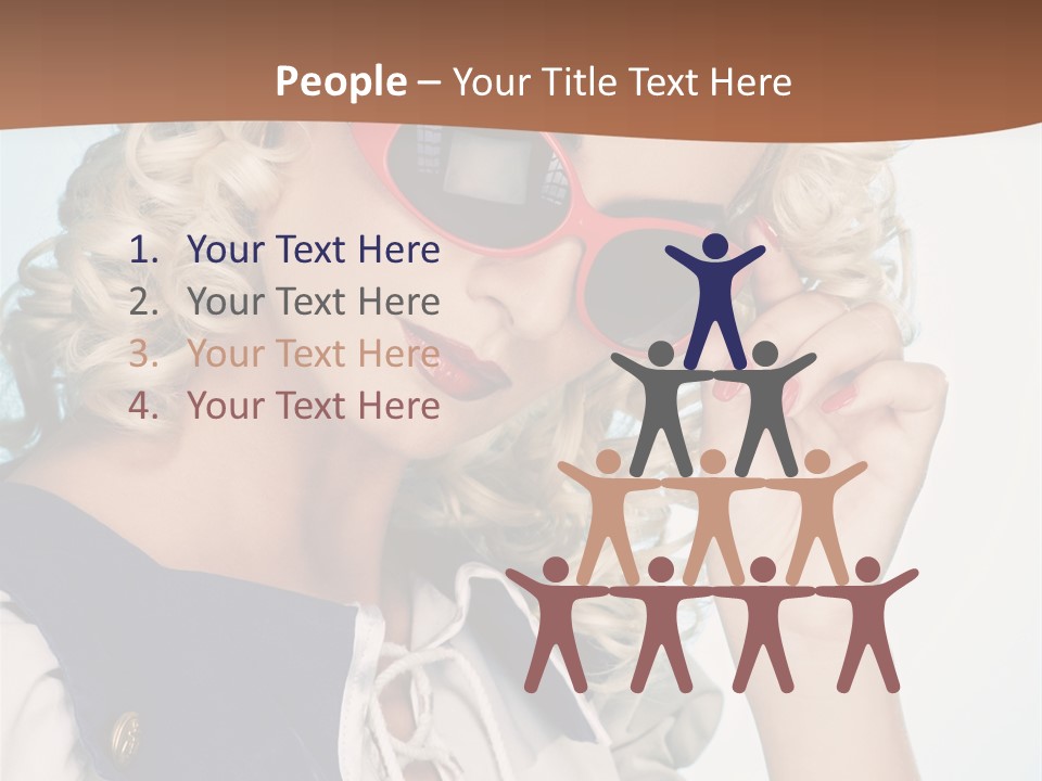 Glamorous Red Pin PowerPoint Template