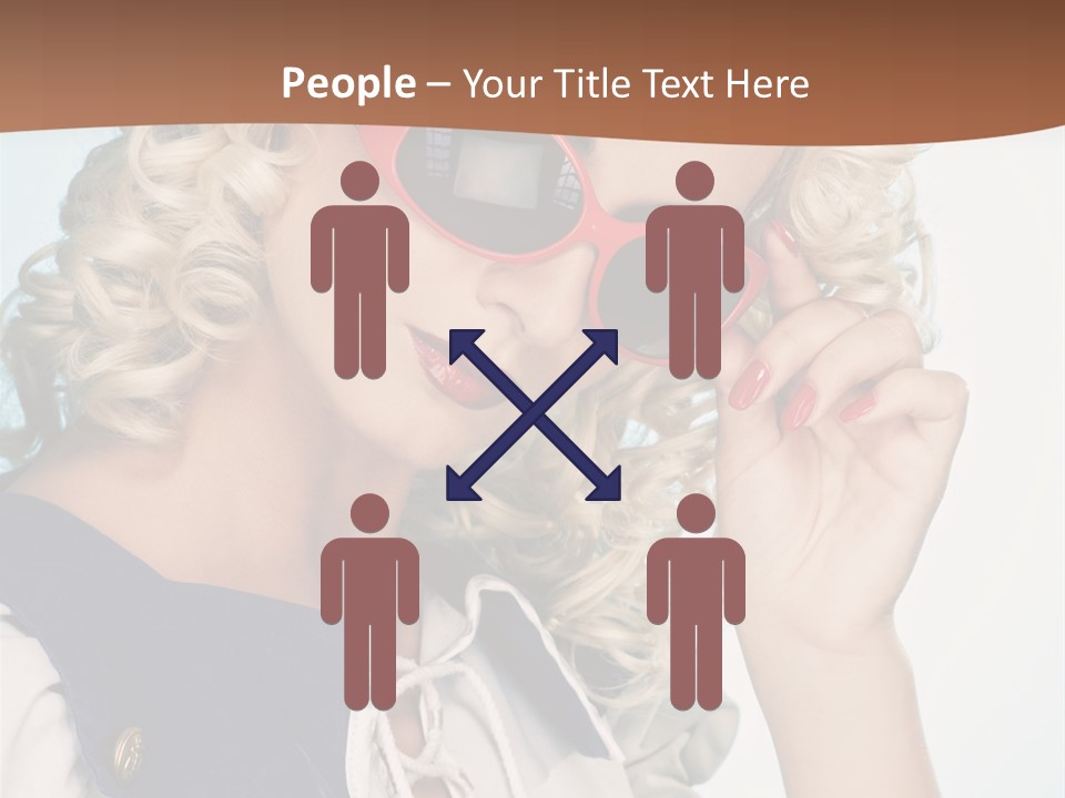 Glamorous Red Pin PowerPoint Template