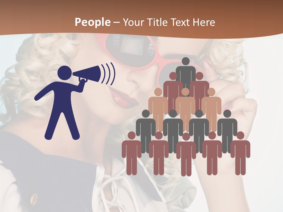 Glamorous Red Pin PowerPoint Template