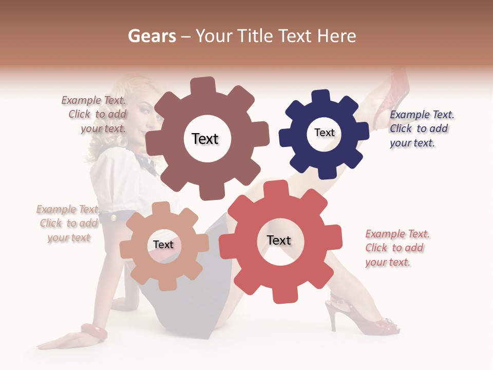 A Woman Is Sitting On The Floor With Her Legs Crossed PowerPoint Template