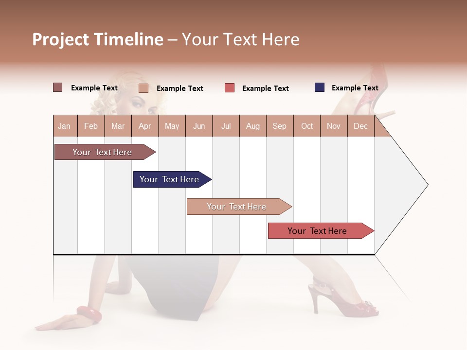 A Woman Is Sitting On The Floor With Her Legs Crossed PowerPoint Template