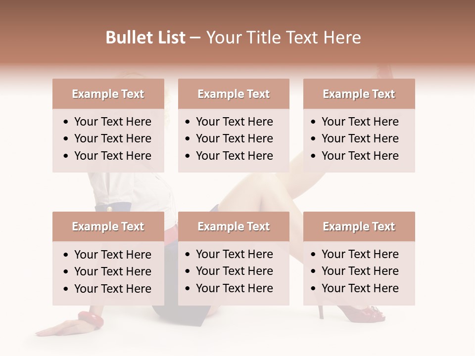 A Woman Is Sitting On The Floor With Her Legs Crossed PowerPoint Template