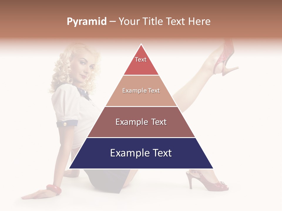 A Woman Is Sitting On The Floor With Her Legs Crossed PowerPoint Template