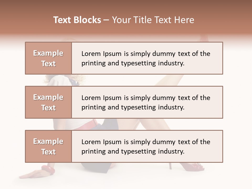 A Woman Is Sitting On The Floor With Her Legs Crossed PowerPoint Template