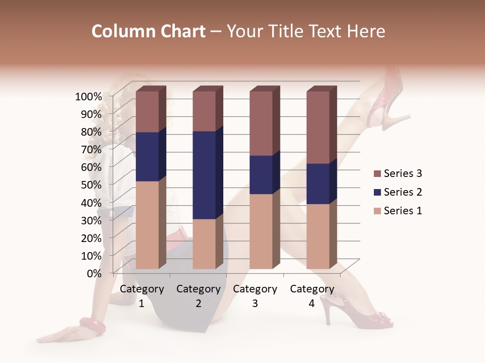 A Woman Is Sitting On The Floor With Her Legs Crossed PowerPoint Template