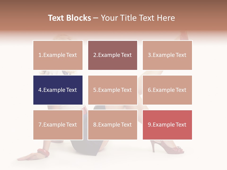 A Woman Is Sitting On The Floor With Her Legs Crossed PowerPoint Template