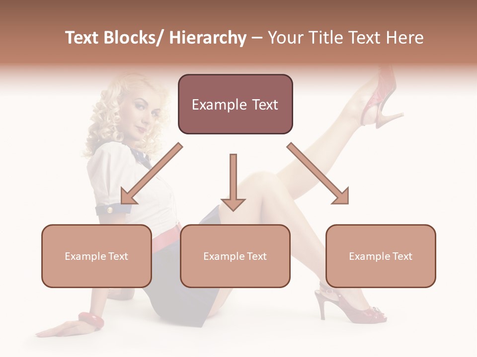 A Woman Is Sitting On The Floor With Her Legs Crossed PowerPoint Template