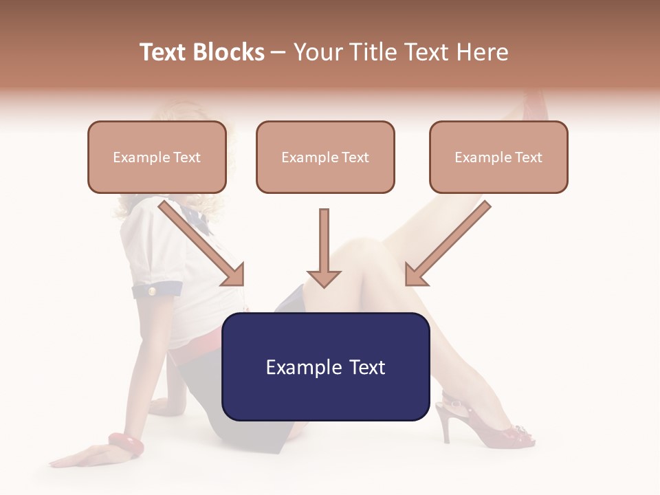 A Woman Is Sitting On The Floor With Her Legs Crossed PowerPoint Template