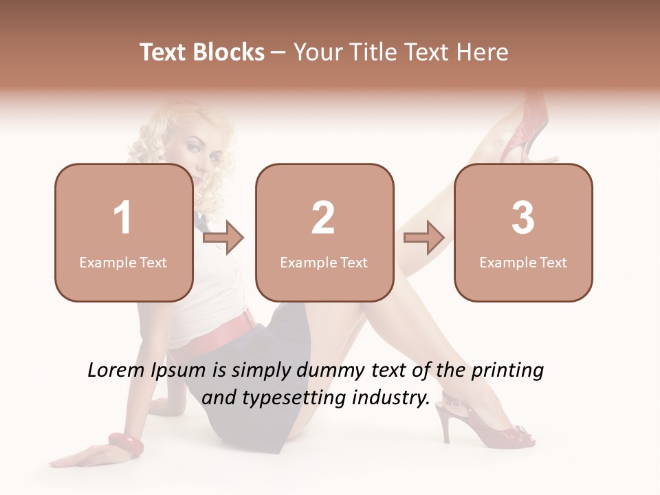 A Woman Is Sitting On The Floor With Her Legs Crossed PowerPoint Template