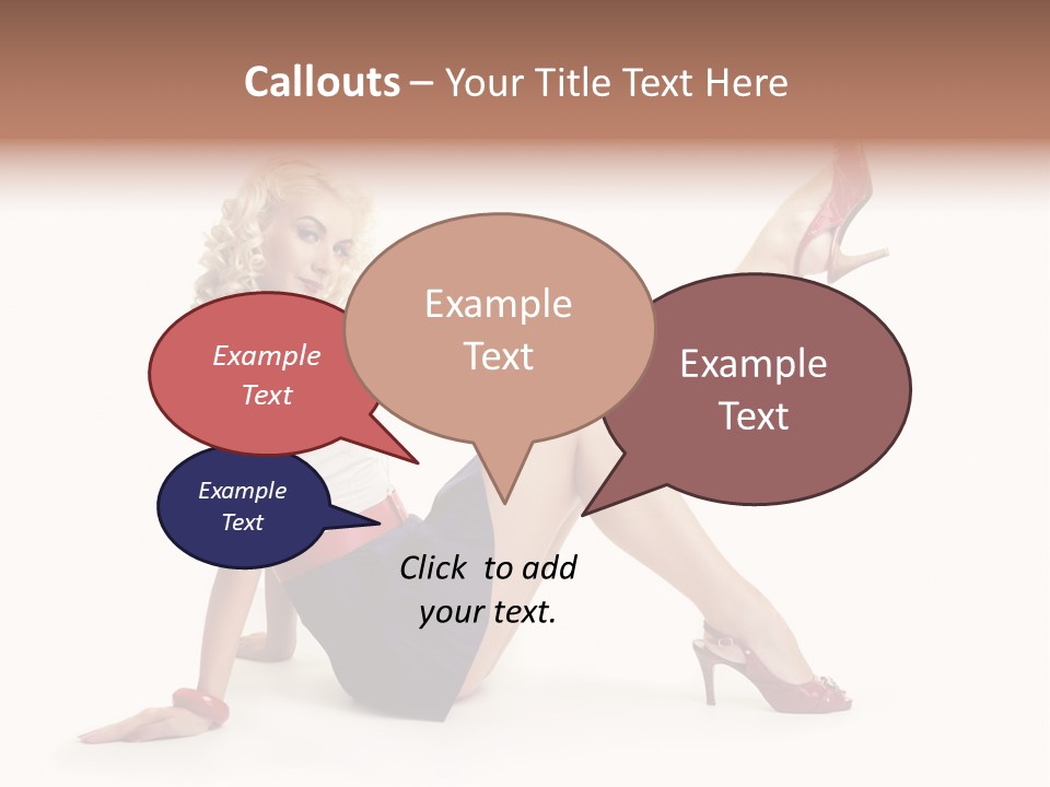 A Woman Is Sitting On The Floor With Her Legs Crossed PowerPoint Template