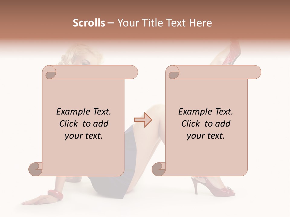 A Woman Is Sitting On The Floor With Her Legs Crossed PowerPoint Template