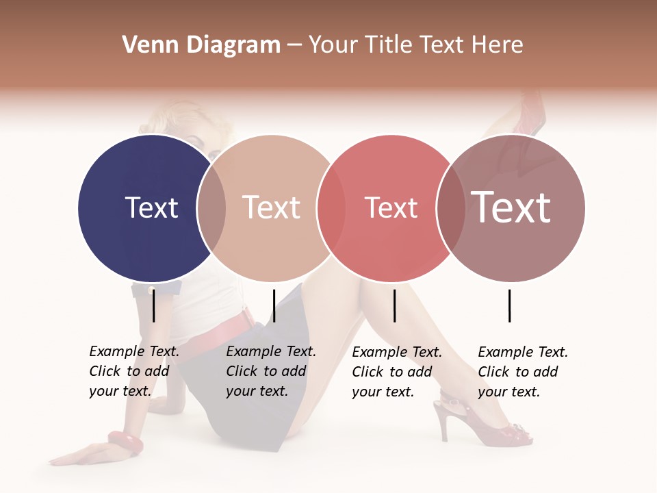 A Woman Is Sitting On The Floor With Her Legs Crossed PowerPoint Template