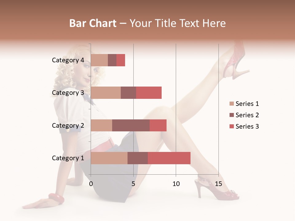 A Woman Is Sitting On The Floor With Her Legs Crossed PowerPoint Template