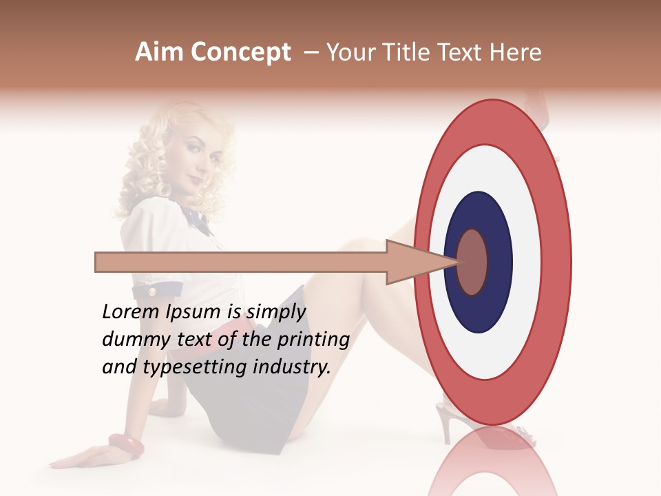 A Woman Is Sitting On The Floor With Her Legs Crossed PowerPoint Template