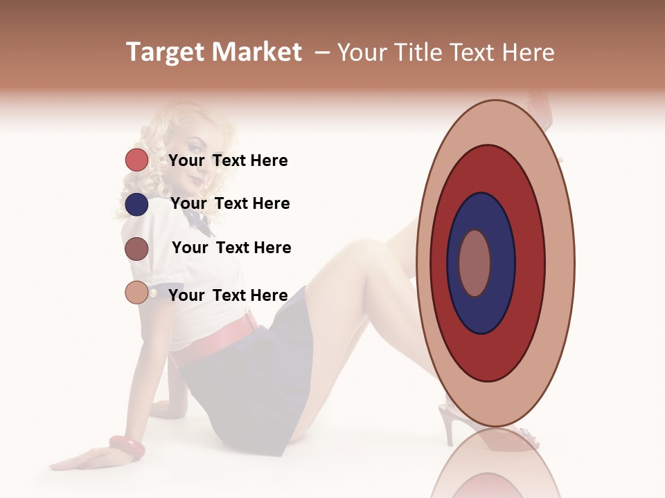 A Woman Is Sitting On The Floor With Her Legs Crossed PowerPoint Template