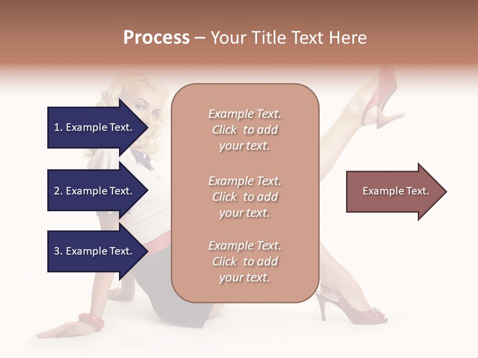 A Woman Is Sitting On The Floor With Her Legs Crossed PowerPoint Template