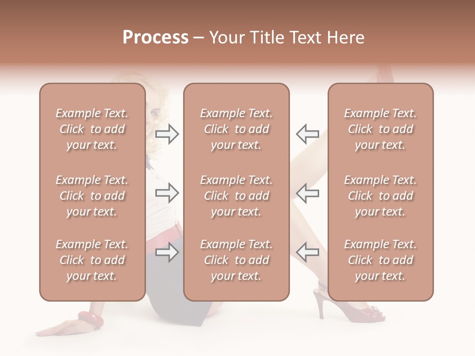 A Woman Is Sitting On The Floor With Her Legs Crossed PowerPoint Template