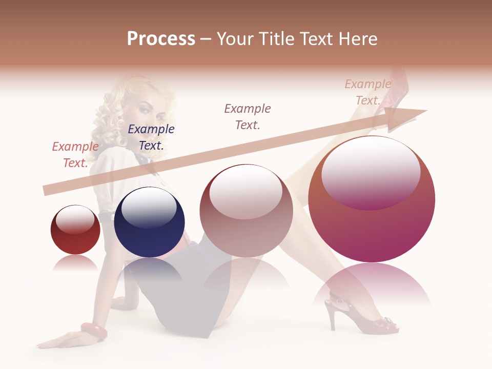 A Woman Is Sitting On The Floor With Her Legs Crossed PowerPoint Template