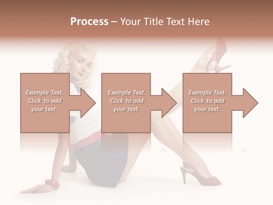 A Woman Is Sitting On The Floor With Her Legs Crossed PowerPoint Template