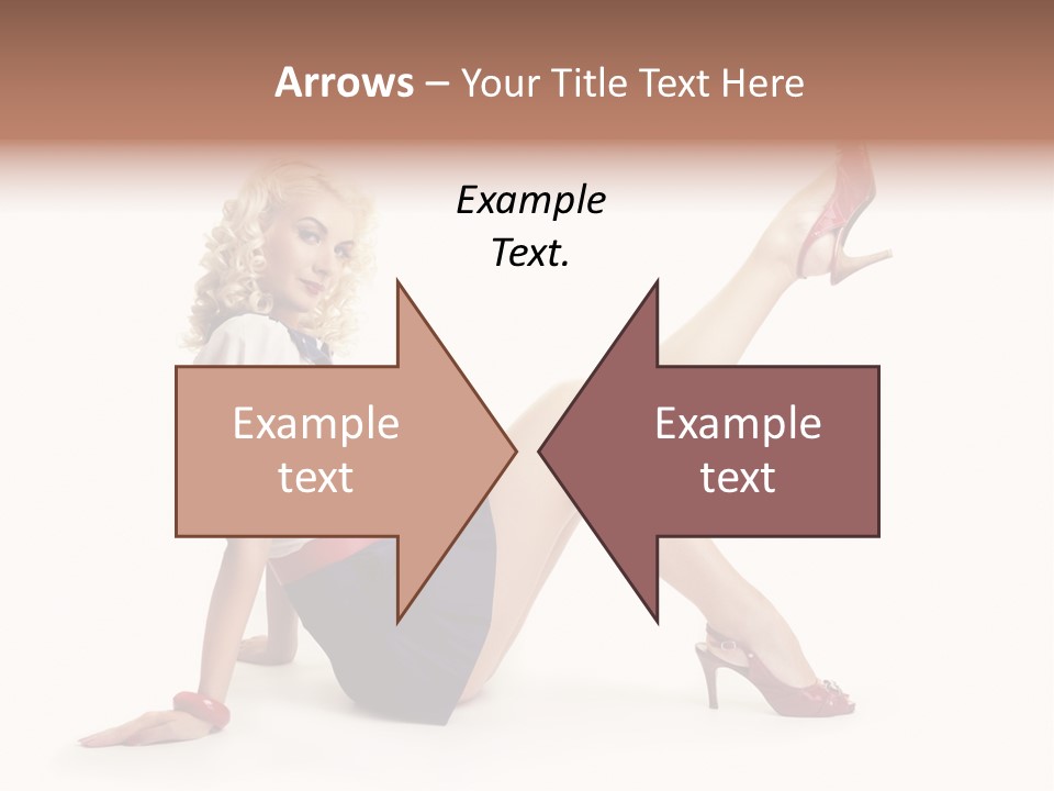 A Woman Is Sitting On The Floor With Her Legs Crossed PowerPoint Template