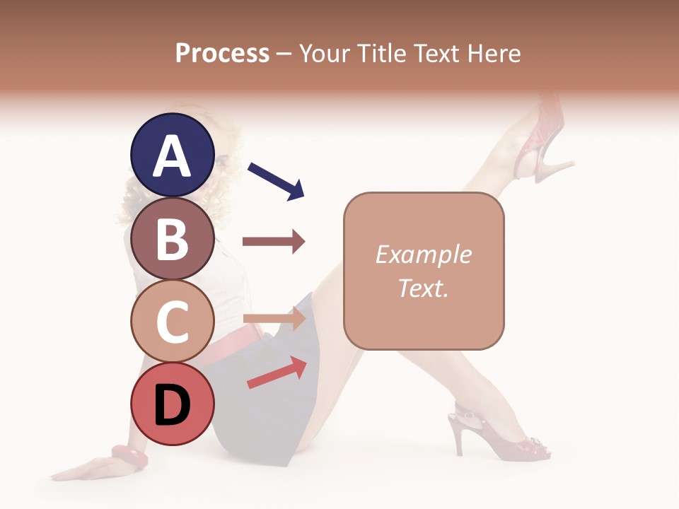 A Woman Is Sitting On The Floor With Her Legs Crossed PowerPoint Template