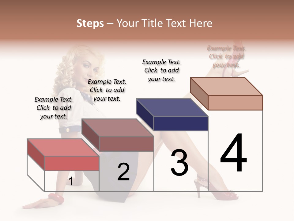 A Woman Is Sitting On The Floor With Her Legs Crossed PowerPoint Template