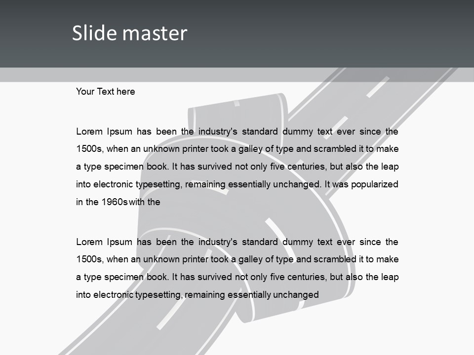 Motor Line Difficulty PowerPoint Template
