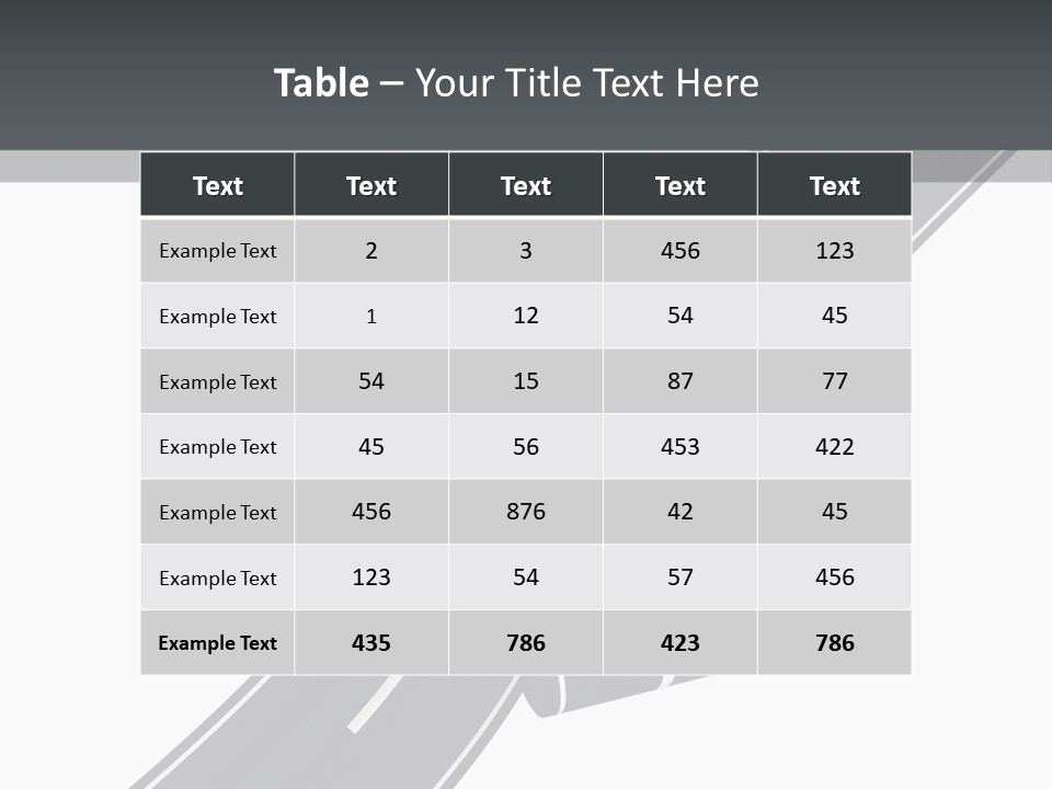 Motor Line Difficulty PowerPoint Template