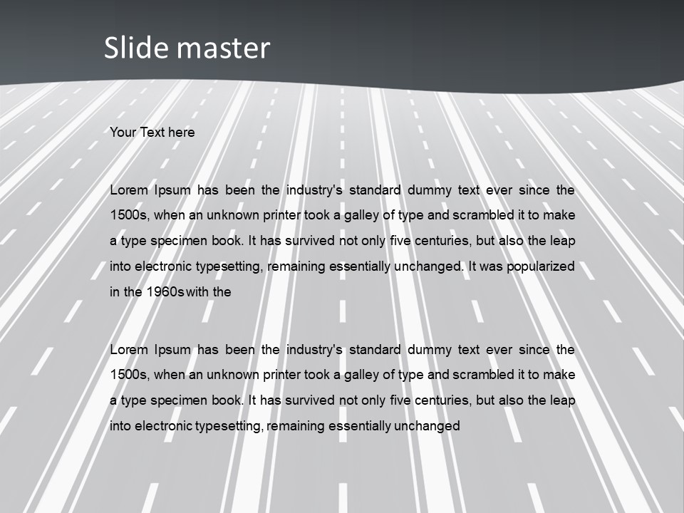 Numberless Illustration Car PowerPoint Template