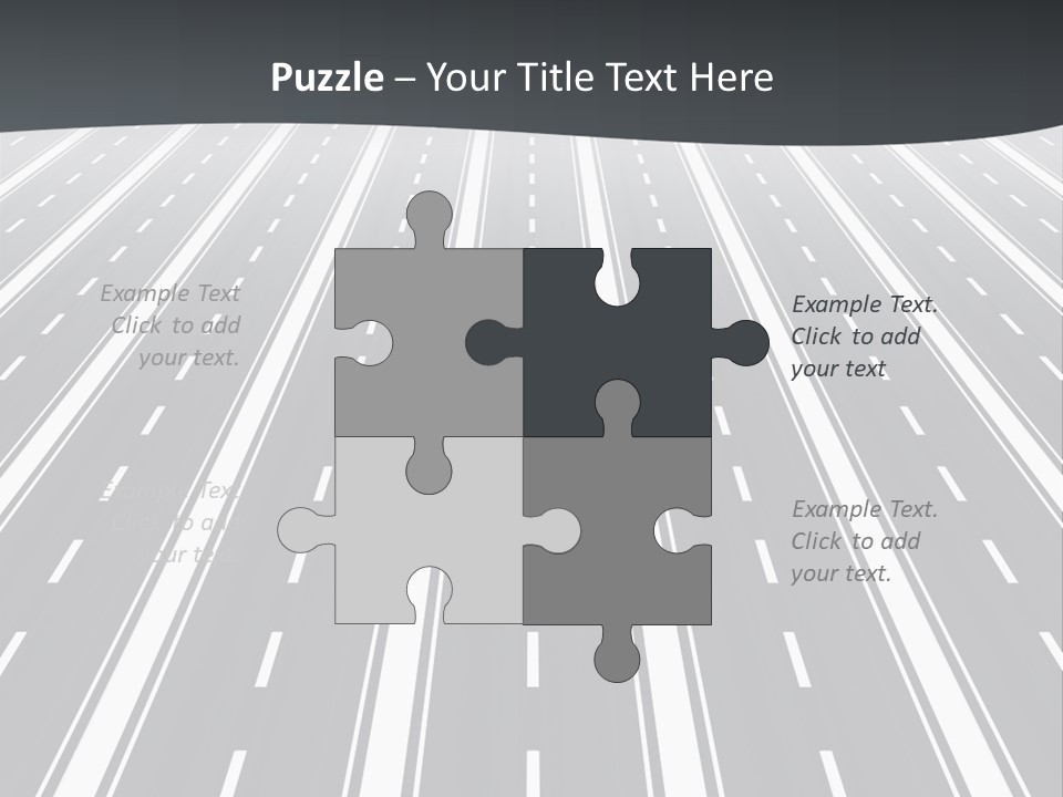 Numberless Illustration Car PowerPoint Template