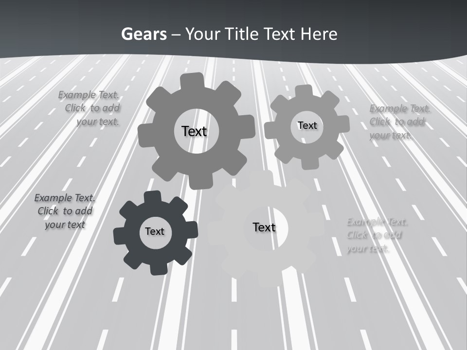 Numberless Illustration Car PowerPoint Template