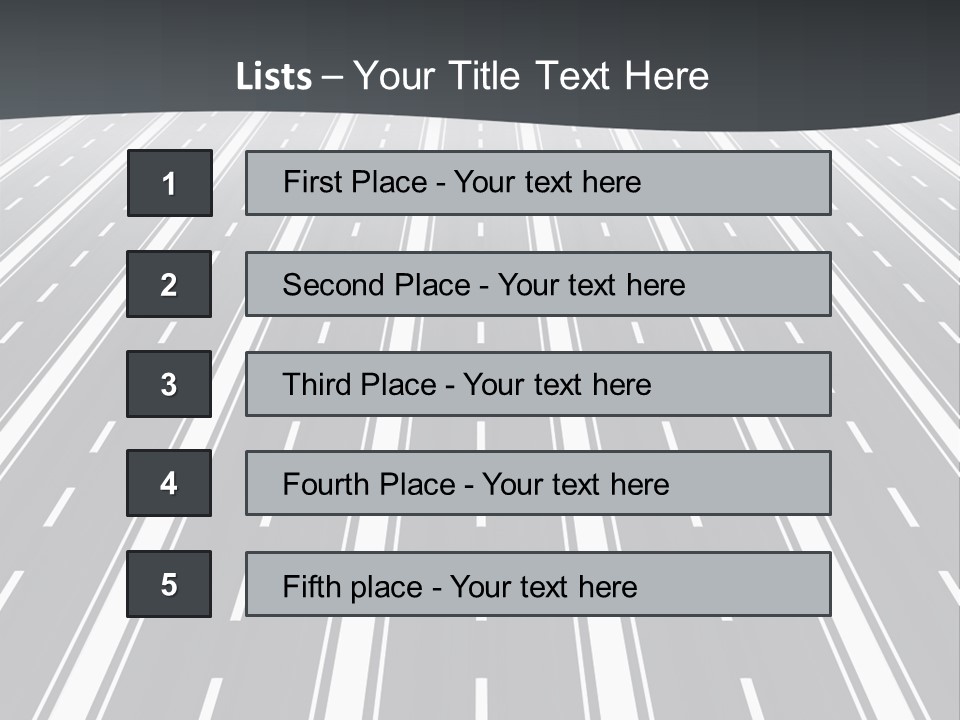 Numberless Illustration Car PowerPoint Template