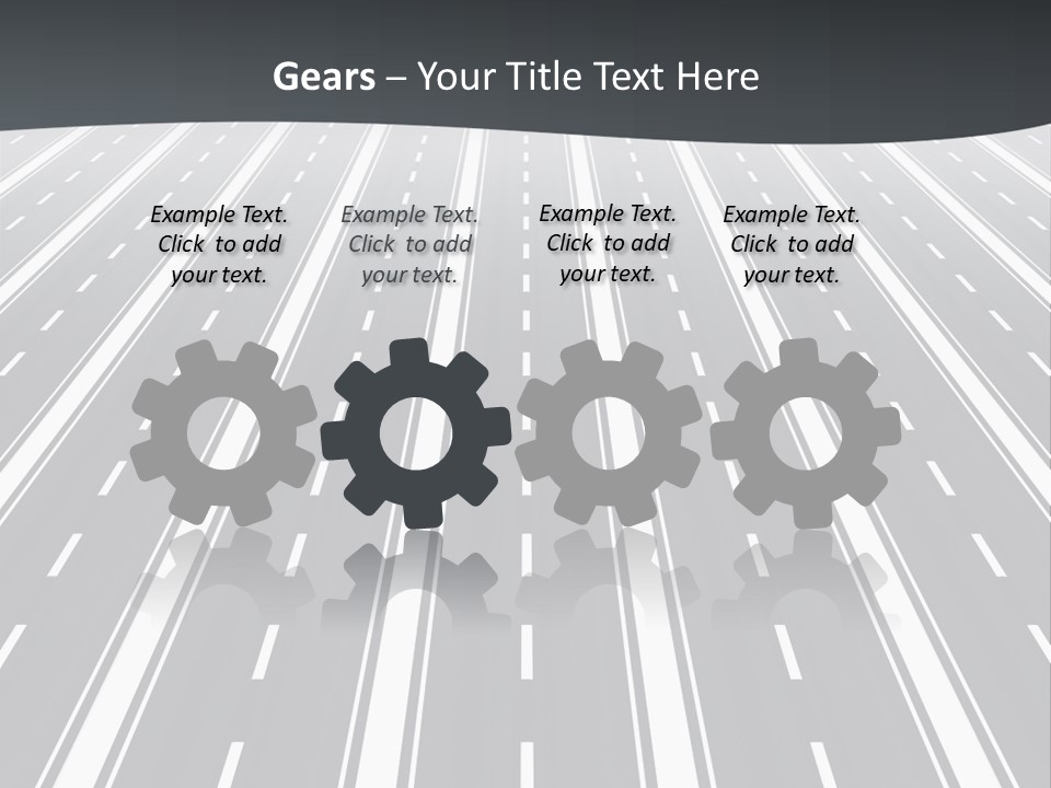 Numberless Illustration Car PowerPoint Template