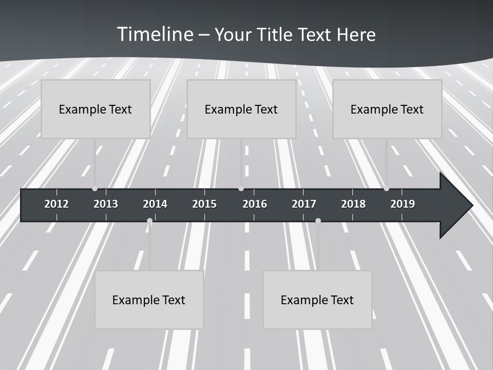 Numberless Illustration Car PowerPoint Template
