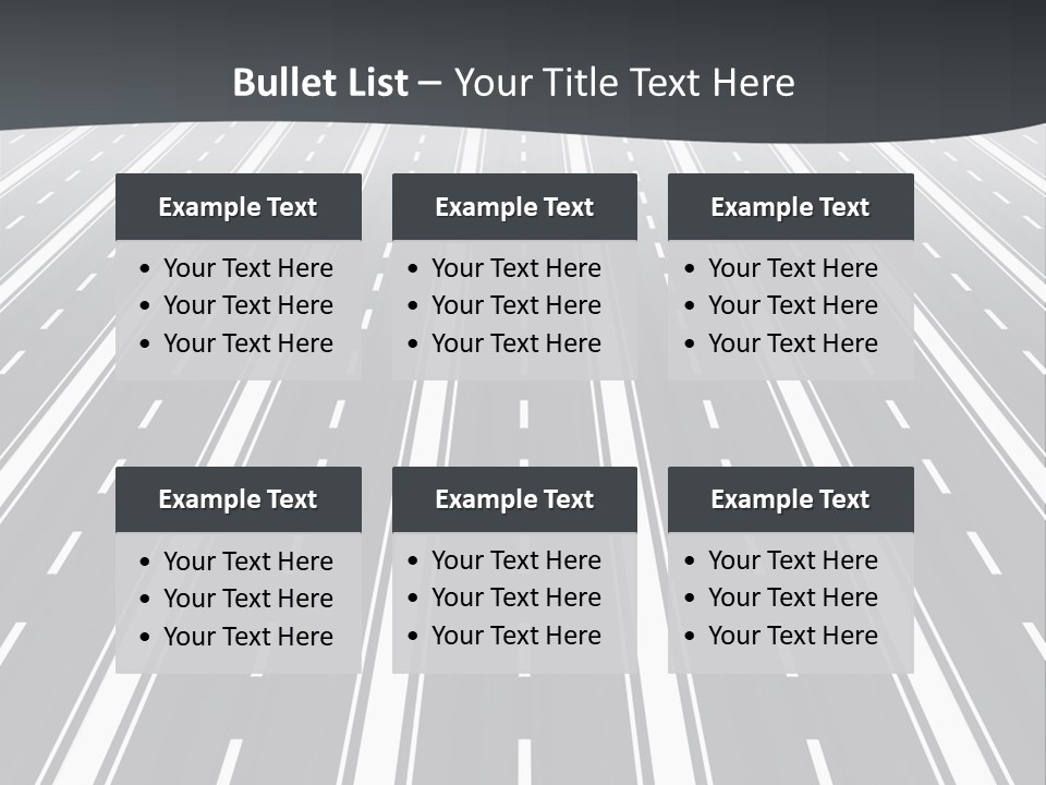 Numberless Illustration Car PowerPoint Template
