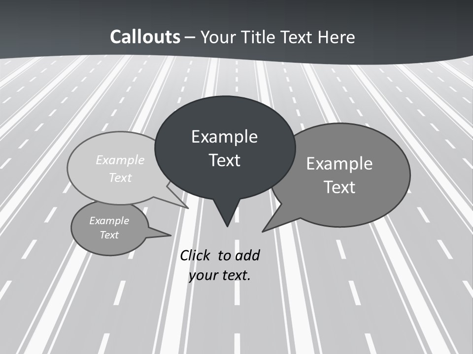 Numberless Illustration Car PowerPoint Template